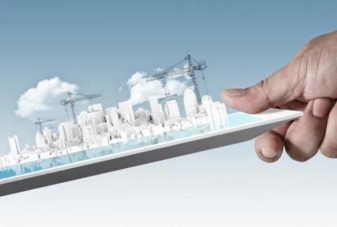 Building development concept Stock Illustration