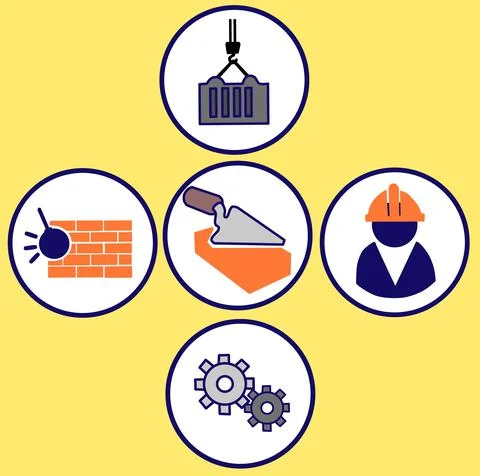 Building development Ilustración de archivo