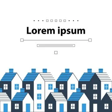Building development, mortgage and realty concept Ilustración de archivo