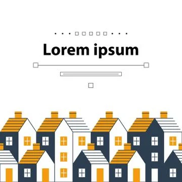 Building development, mortgage and realty concept Ilustración de archivo