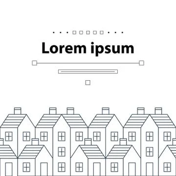 Building development, mortgage and realty concept Ilustración de archivo