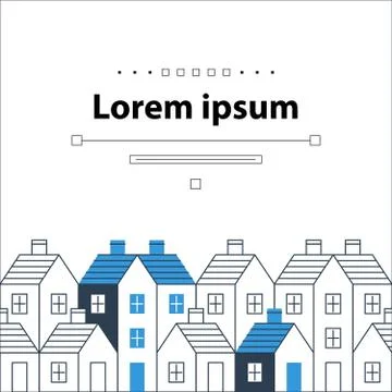 Building development, mortgage and realty concept Ilustración de archivo