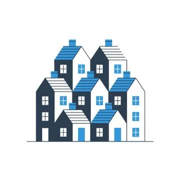 Building development, mortgage and realty concept Ilustración de archivo