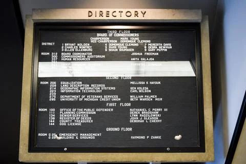 Building directory Stock Photos