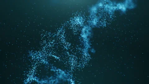 Building DNA molecules animation, viral structure. Concept destroyed the code of Stock Footage
