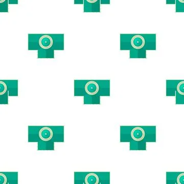Building with dome top view pattern seamless vector Ilustración de archivo