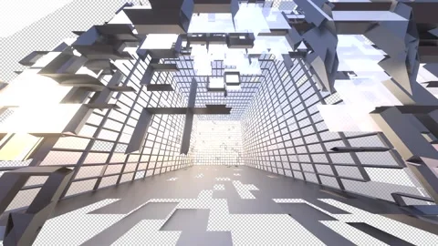 Building download future office in the cloud concept scifi glass building bre Stock Footage 136345676