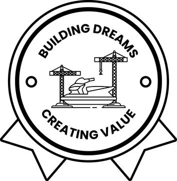 Building dreams creating value 스톡 일러스트
