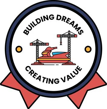 Building dreams creating value 스톡 일러스트