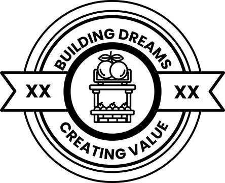 Building dreams creating value Ilustración de archivo