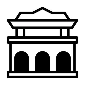 Building dualtone illustration vector and logo Icon new year icon perfect. Ilustración de archivo