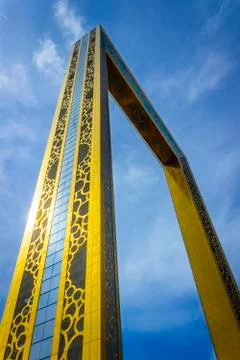Building Dubai Frame Foto stock
