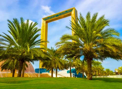 Building Dubai Frame Stock Photos
