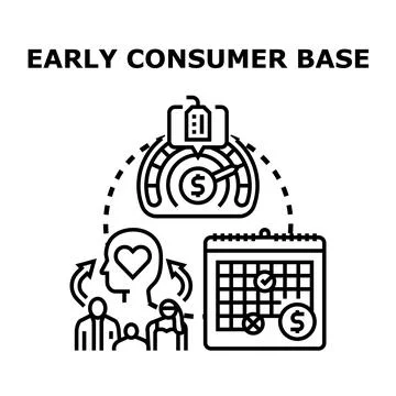 Building early consumer base and market loyalty Stock Illustration