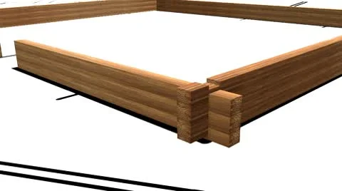 Building an ecological house Stock Footage 10605285