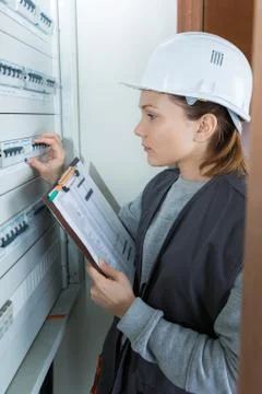 The building electrical panel Stock Photos