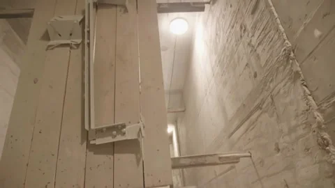 The building elevator in the house Stock Footage 132495231