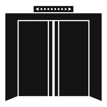 Building elevator icon, simple style Stockillustratie
