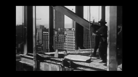 Building of the Empire State Building Stock Footage 98757914