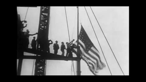 Building of the Empire State Building Video stock 98759254
