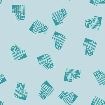 Building energy efficient glyph vector seamless pattern Ilustración de archivo