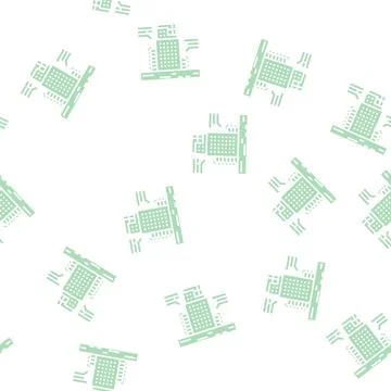 Building engineering glyph seamless pattern Stockillustratie