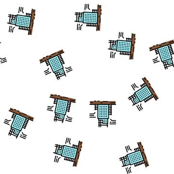 Building engineering vector seamless pattern Ilustración de archivo