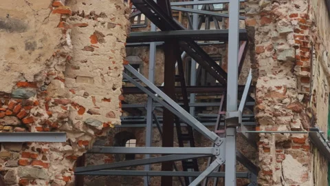 Building Evolution: Evocative imagery depicting the modernization of urban Stock Footage 271644356