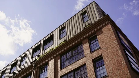 Building exterior from below Stock Footage 80466645