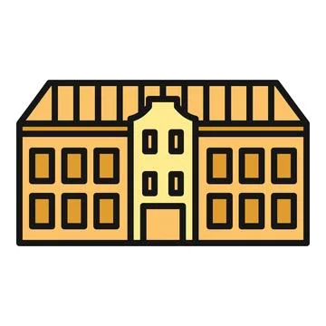 Building facade icon representing general architecture Stock Illustration
