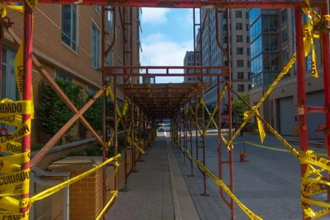 Building facade Reconstruction Stock Photos