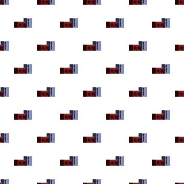 Building facades creating a repeating abstract pattern background Illustrazione stock