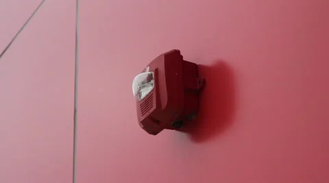 Building fire alarm Stock Footage 46208076