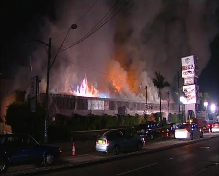 Building Fire &amp; Collapse Stock Footage 138277