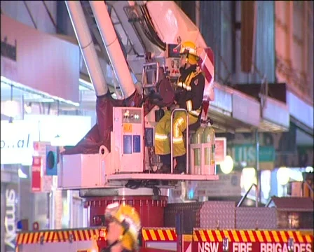 Building Fire NSW Fire Brigade PT1 Stock Footage 138262