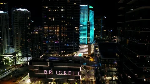 Building Fly in at night Stock Footage 75323275