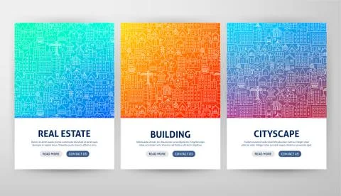 Building Flyer Concepts Ilustración de archivo