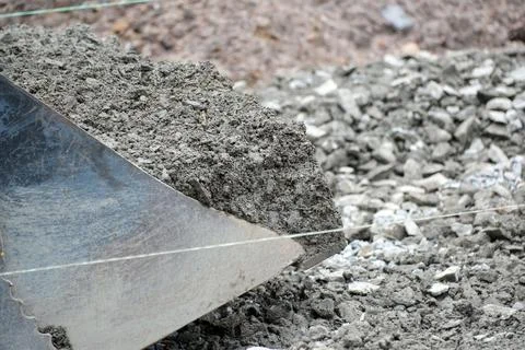 Building foundations with precision in a construction site Stock Photos