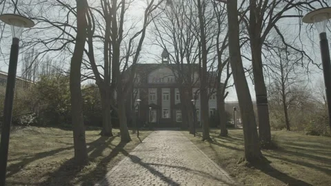 Building from the front with trees Stock-Footage 237520122