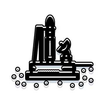 Building future with space exploration technology Ilustración de archivo