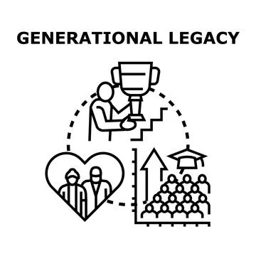 Building generational legacy and future success Stock Illustration