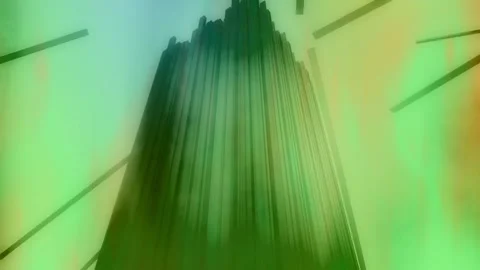 Building geometric and camera move advanced colors scheme looping animated b Vídeos de archivo 220629922