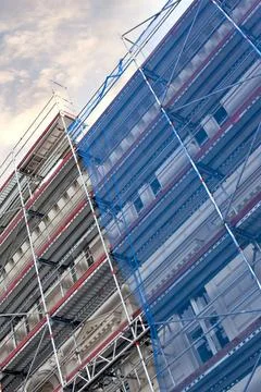 A building gets a makeover Stock Photos