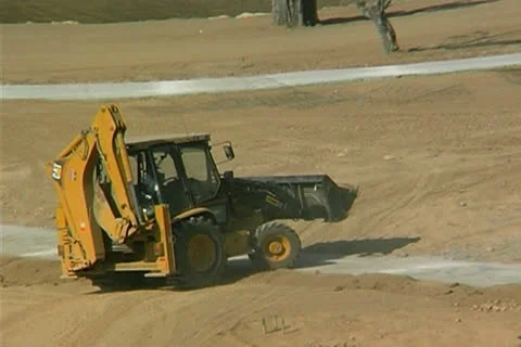 Building Golf Course Stock Footage 25872860