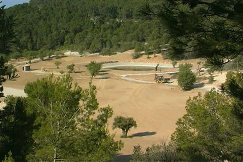 Building Golf Course Stock Footage 25873349