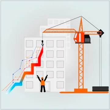 Building graph Stock Illustration