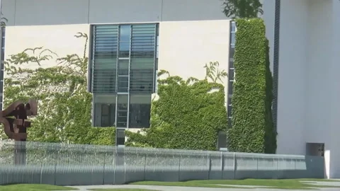 Building with grass on it Stock Footage 91928591