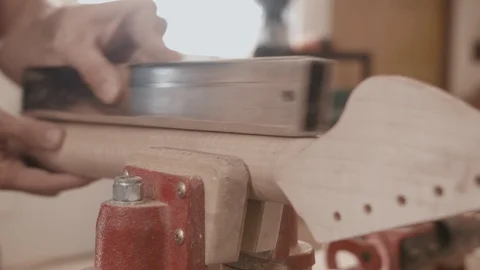 Building a Guitar Video stock 126922485