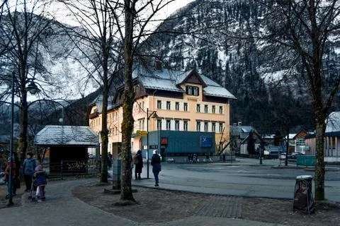 A building in Halstatt Stock Photos