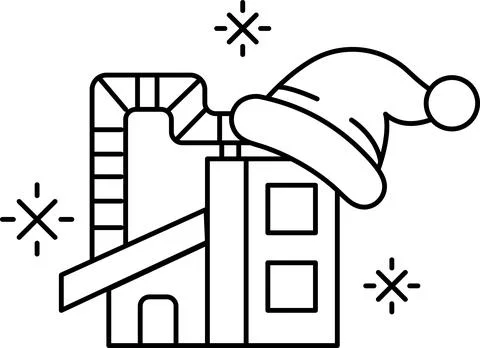 A building with a hat on top of it Stock Illustration